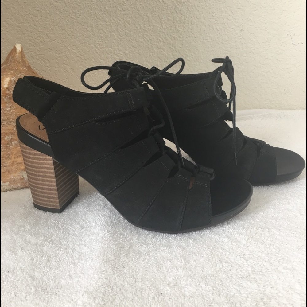 Clarks Comfort Collection Block Heel Sandals